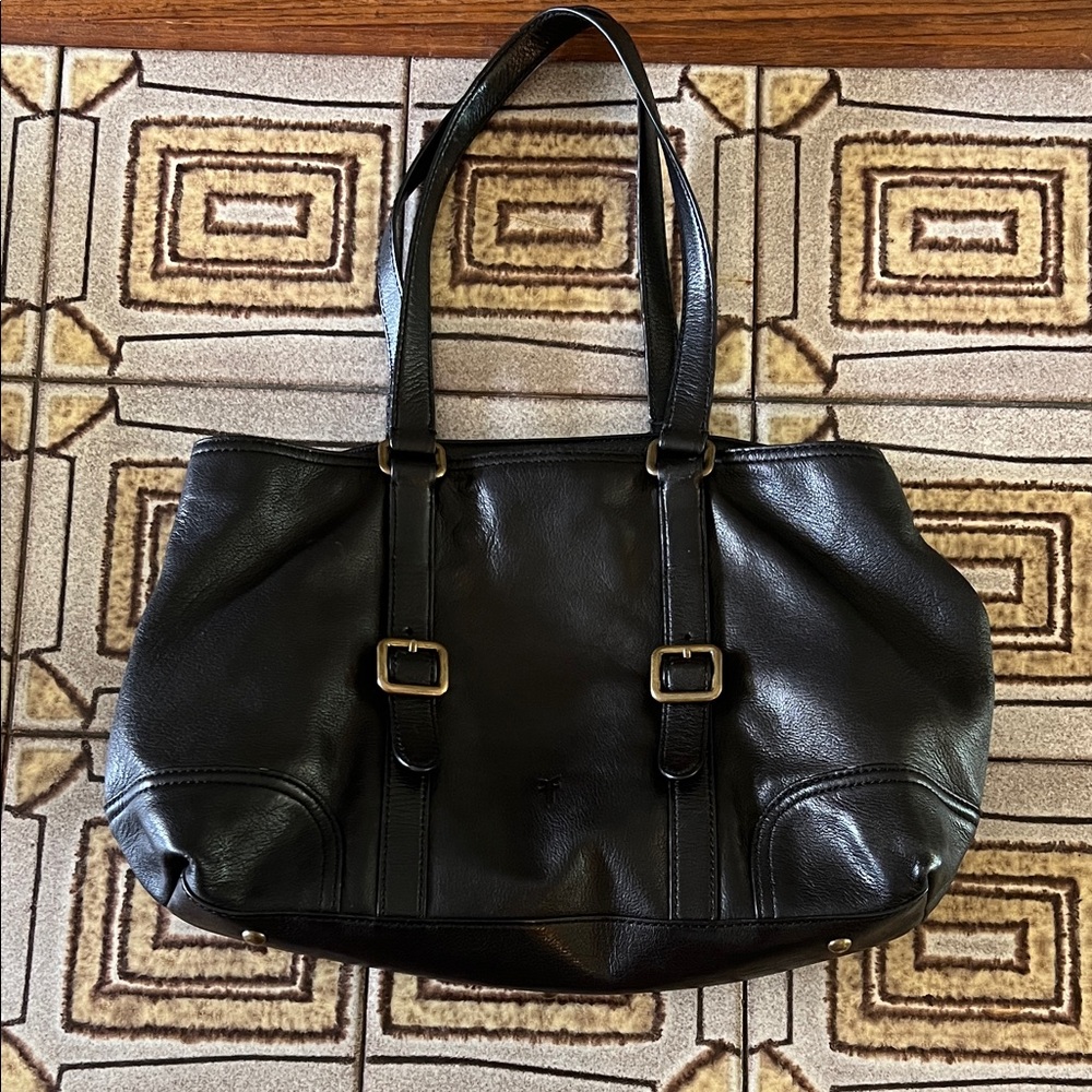 Frye Black Leather Shoulder Bag